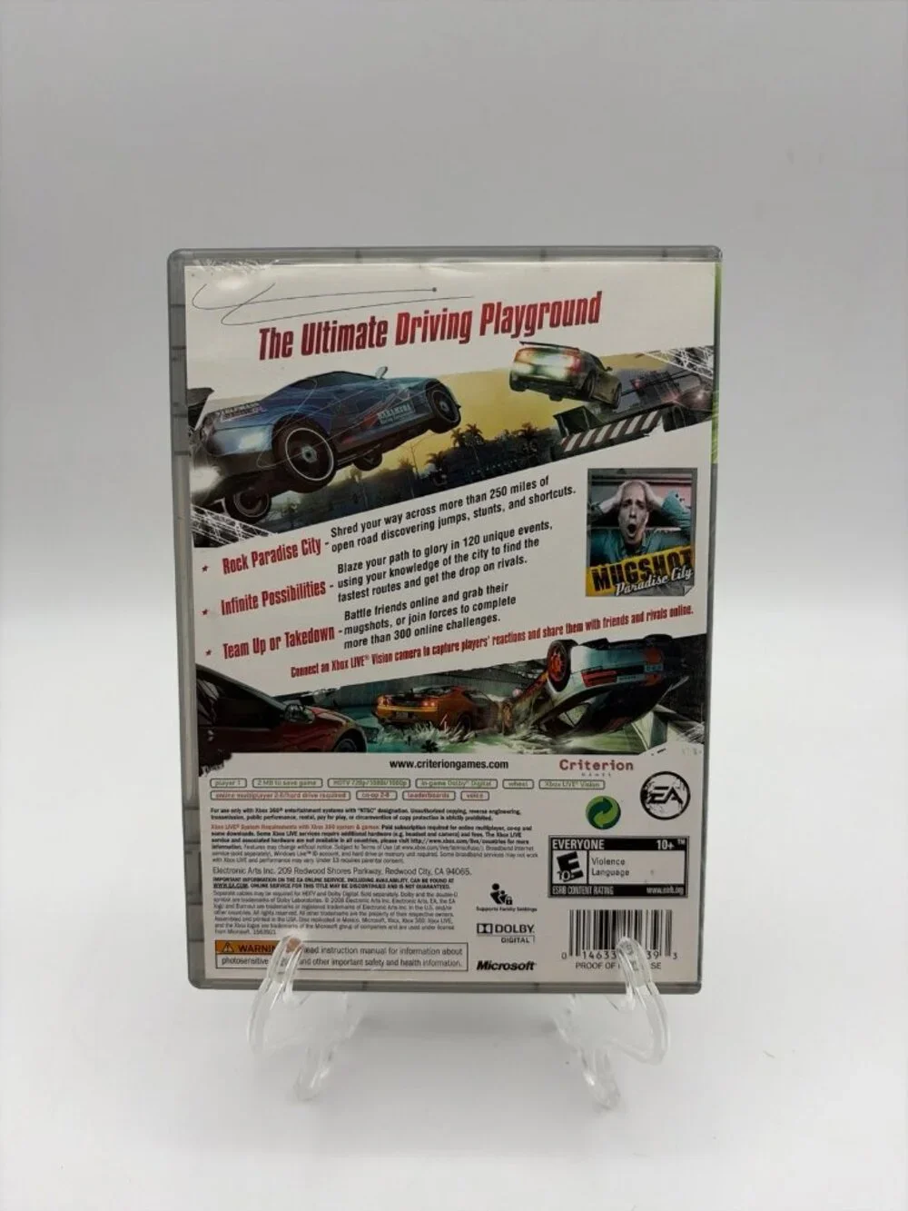 Burnout Paradise Microsoft Xbox 360, 2008 EA - Complete with Manual CIB Tested